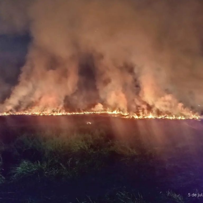 incêndio aterro sanitário