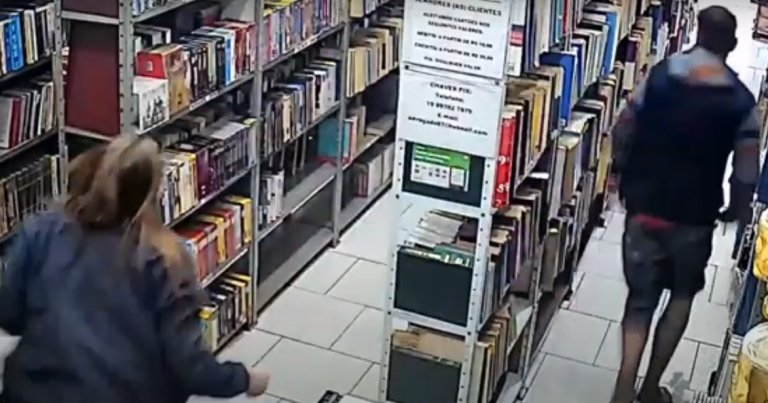 Atendentes reagem a assalto e expulsam ladrões em sebo de Campinas