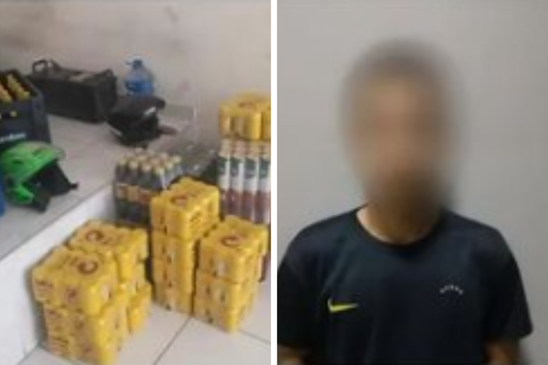 Homem é preso com carga de bebidas avaliada em R$ 25 mil