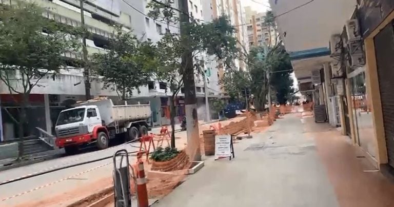 Rua de Santos tem vazamento de gás e gera pânico