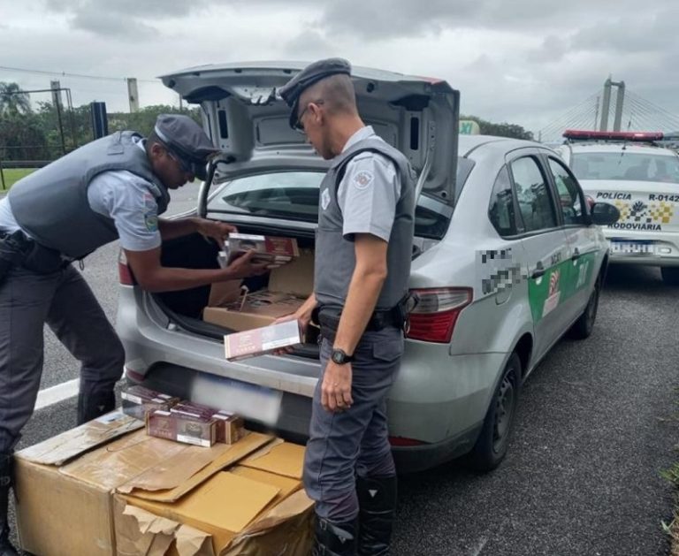 Homem é preso com mais de 2,1 mil maços de cigarros contrabandeados na Imigrantes