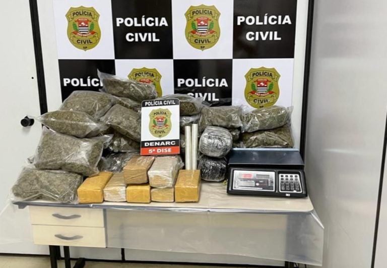 Polícia apreende 26 kg de maconha escondidas em carga de ureia