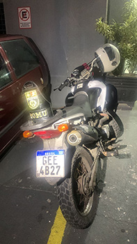 Moto furtada é recuperada pela Guarda de Praia Grande e adolescente é apreendido