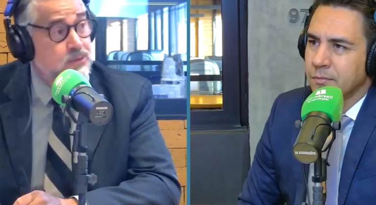 Paulo Pimenta durante entrevista a Diego Amorim | Foto: Reprodução