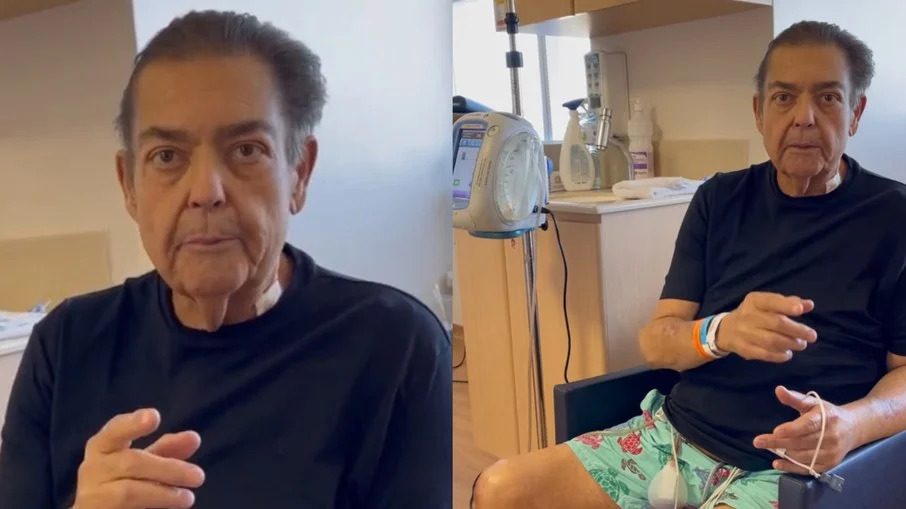 Faustão fala pela primeira vez após cirurgia e agradece à família do doador de coração por ‘generosidade’