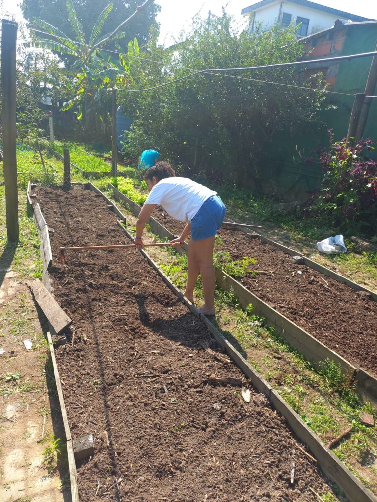 Um ano de Horta Terapêutica, trazendo benefícios em Santos