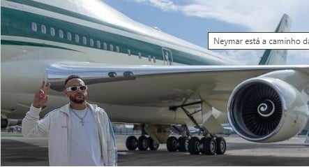 Neymar viaja para a Arábia Saudita para se apresentar ao Al Hilal
