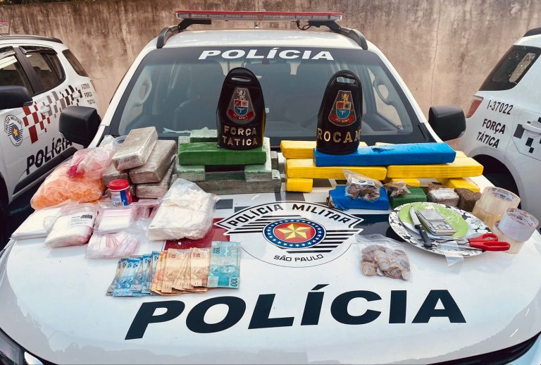 Força Tática em patrulhamento prende homem com grande quantidade de drogas em Rio Claro