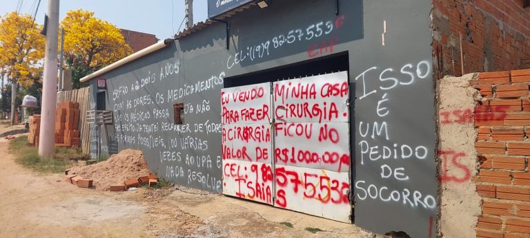 Dor e desespero: morador de Sumaré não consegue cirurgia, e coloca a casa a venda