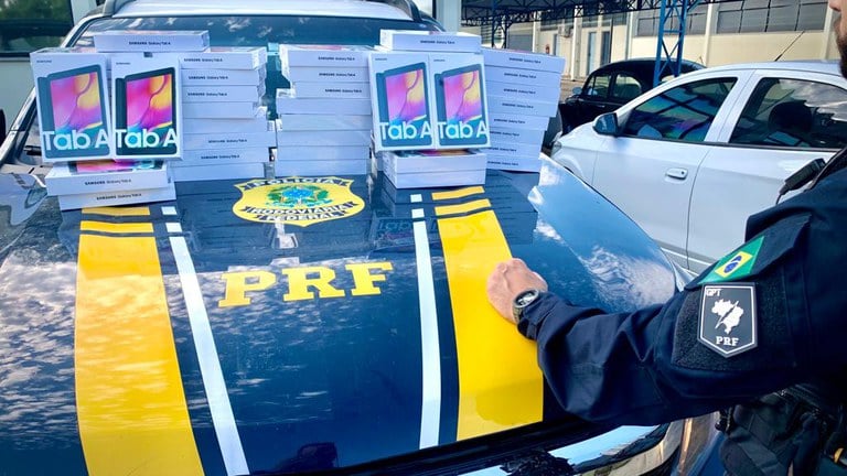 Apreensão de tablets na Via Dutra