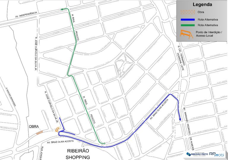 Trecho da Braz Olaia Acosta terá interdição total nesta quarta (9)