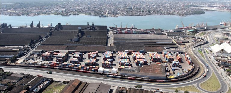 Pera ferroviária será implantada no Porto de Santos e empresa portuária vai mudar de endereço