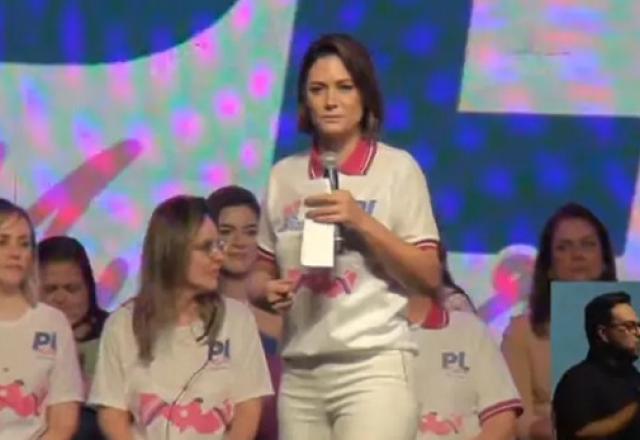 Michelle Bolsonaro ironiza investigações  da PF e diz que vai lançar ‘Mijoias’