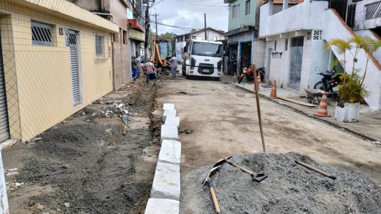 Importante via da Zona Noroeste de Santos passa por obras