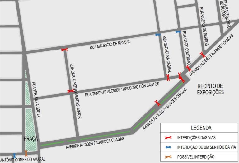 Interdições no trânsito para a Expô Araçatuba 2023