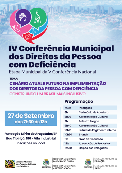 4ª Conferência Municipal do Direito da Pessoa com Deficiência em Araçatuba