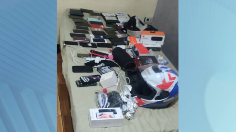 PM recupera 47 celulares e eletrônicos roubados de loja em Hortolândia