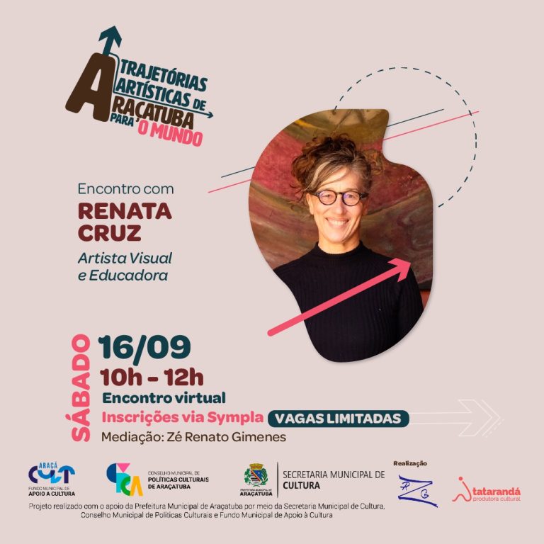 6º encontro do Trajetórias Artísticas terá artista visual de Araçatuba