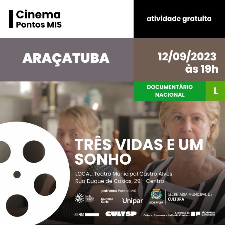 Sessões de cinema gratuitas em Araçatuba