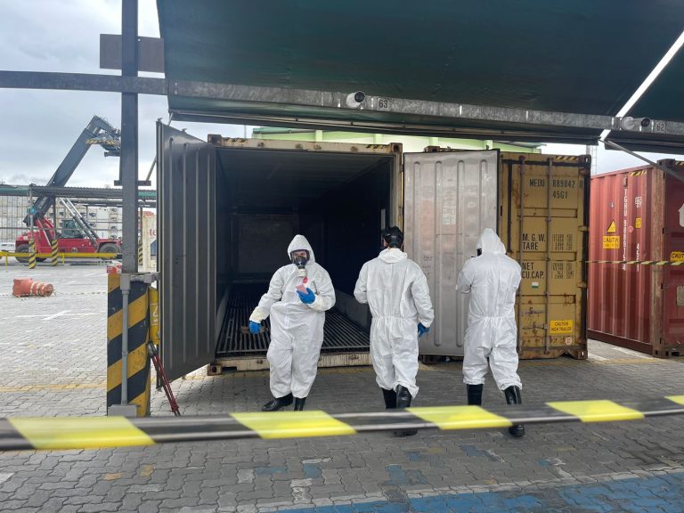 Corpo no contêiner: PF realiza inspeção no navio ancorado no Porto de Santos