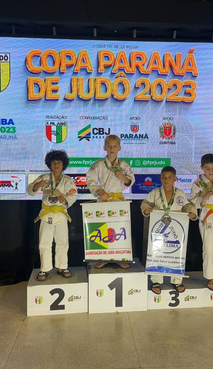 Equipe de Araçatuba conquista pódios em Copa Paraná de Judô 2023