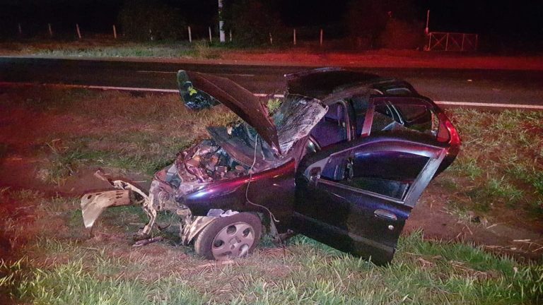 Capotamento na Abraão Assed termina com homem morto em Ribeirão Preto