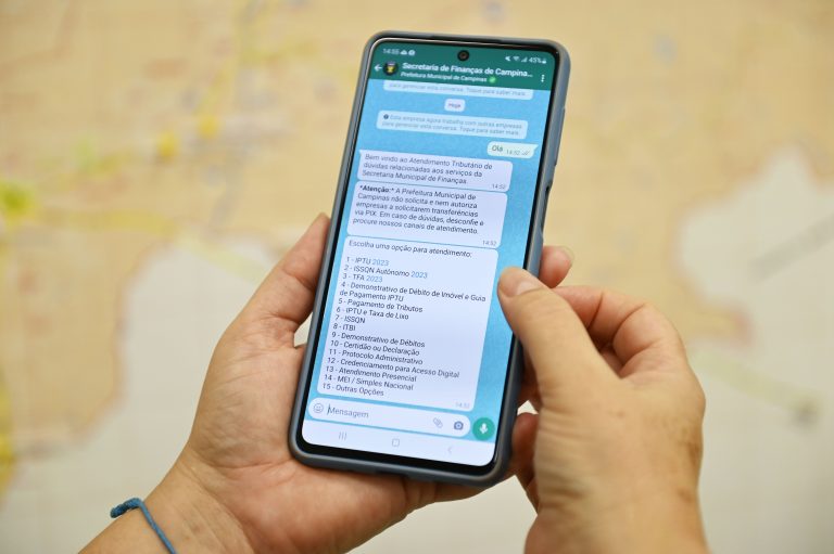 Prefeitura de Campinas disponibiliza atendimento via WhatsApp para contribuintes tirarem dúvidas