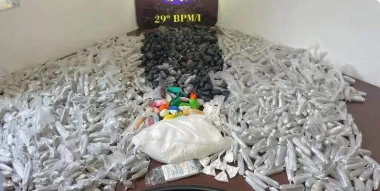 Dupla é presa ao serem flagrados traficando drogas durante ‘saidinha’ no Litoral