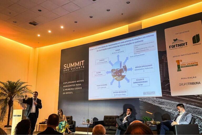 Projeto da terceira fase do VLT é apresentado durante ‘Summit de São Vicente’