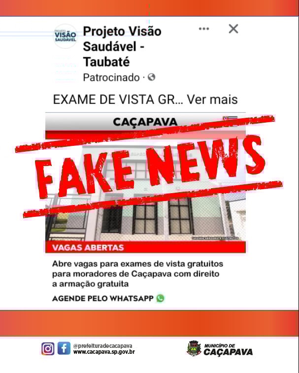 Fake News sobre consultas oftalmológicas