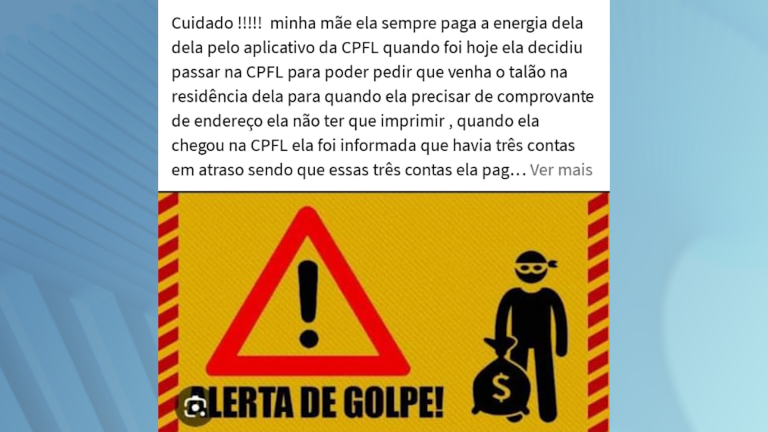Site falso simula portal da CPFL e consumidores de Indaiatuba caem em golpe