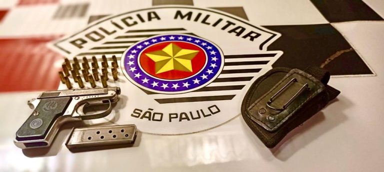 Indivíduo é preso por posse ilegal de arma de fogo após briga com vizinhos