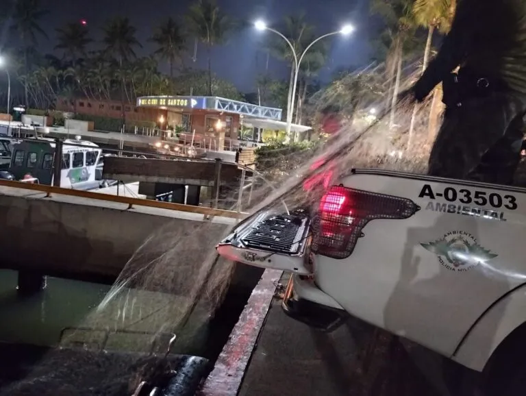 Pesca predatória é flagrada em parque ambiental de São Vicente