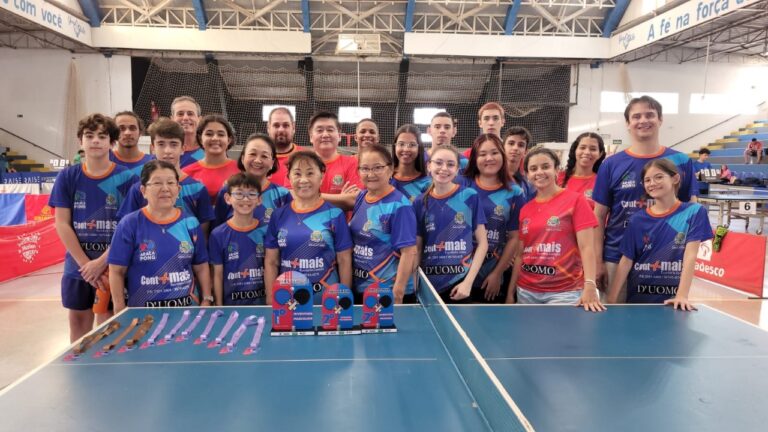 Araça Pong conquista 16 pódios no Regional de Tênis de Mesa