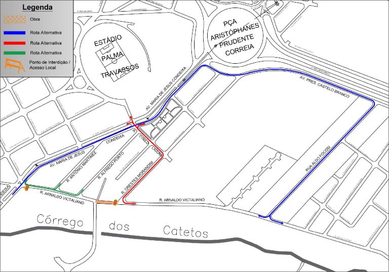 Trecho da rua Arnaldo Victaliano terá interdição total nesta quarta-feira
