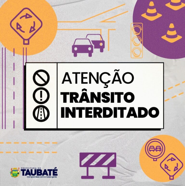 Avenida Nove de Julho em Taubaté é interditada