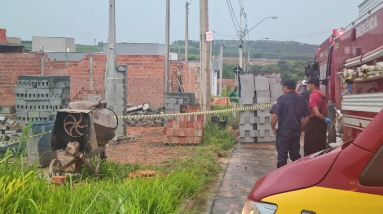 Homem morre e outros cinco ficam feridos após uma laje desabar durante uma obra no interior de SP
