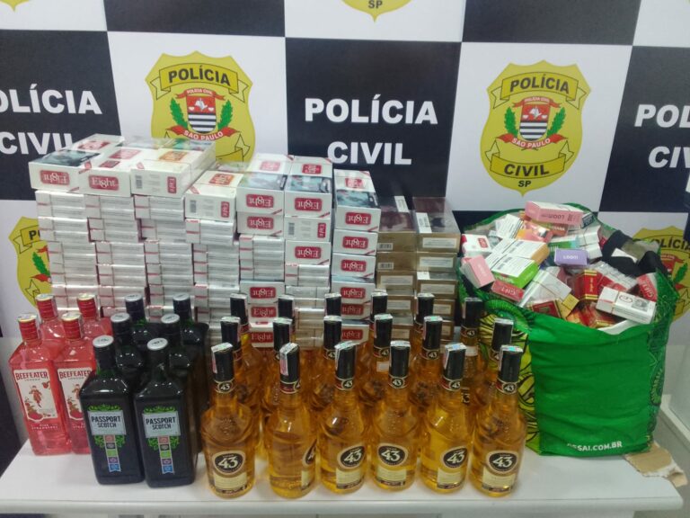 Dupla é presa com diversos produtos falsificados em adega de Praia Grande
