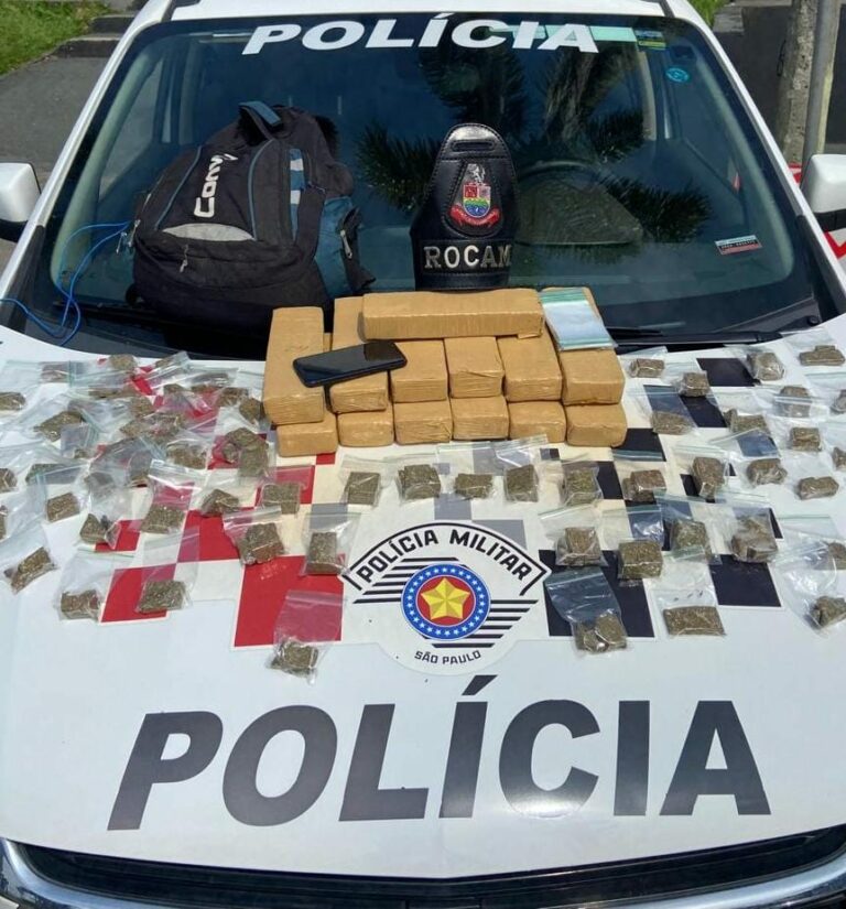 Homem procurado pela Justiça é preso com 9kg de drogas