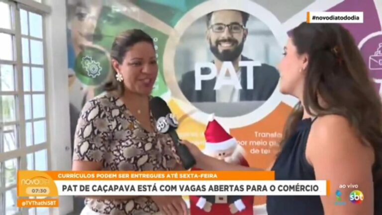 Vagas urgentes estão abertas para o comércio de Caçapava