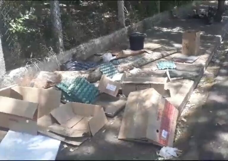 Membro do Clube da Árvore reclama de lixo em calçada em Araçatuba