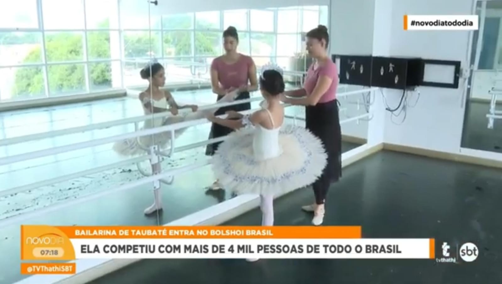 Bailarina de 9 anos de Taubaté é selecionada para Escola Bolshoi