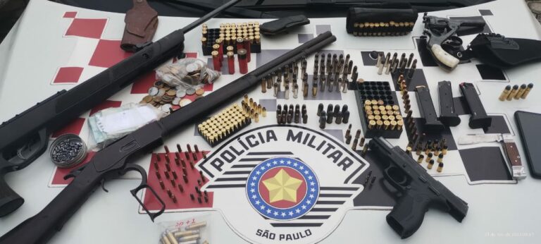 arsenal de armas de fogo em guará