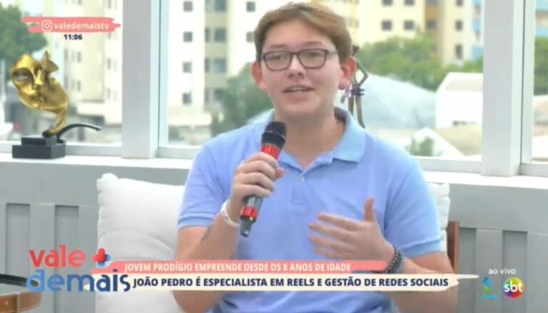 Adolescente de 16 anos de São José é CEO da própria empresa