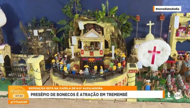 Morador de Tremembé monta presépio de Playmobil