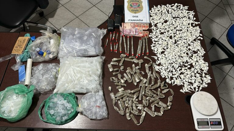 Polícia Civil prende em flagrante suspeito de tráfico de drogas em Mongaguá