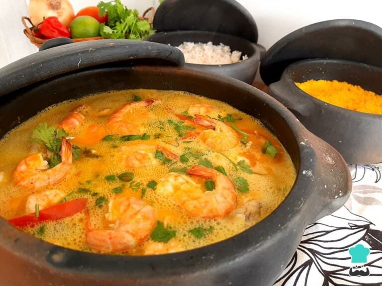 Moqueca de Pirarucu com camarão