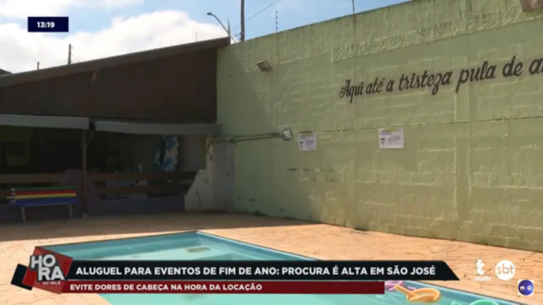 Em dezembro, mês das festas e confraternizações, cresce a demanda por aluguel de áreas de lazer e chácaras para festas em São José dos Campos