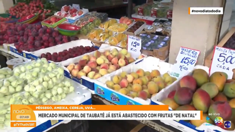 Com o período natalino se aproximando os consumidores já buscam por frutas típicas desta época. Tem quem aproveite o mês inteiro de Dezembro
