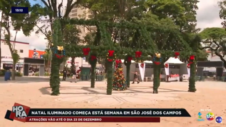 O Natal Iluminado de São José dos Campos teve início nessa segunda-feira (11) com as Caravanas de Natal e a chegada do Papai Noel